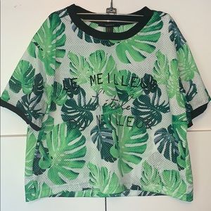 Palm Leaf Forever 21 Top